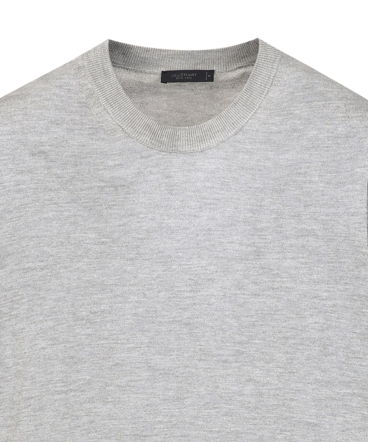 질스튜어트뉴욕 맨(JILLSTUART NEWYORK MEN) 실크 블렌드 크루넥 니트 - 그레이 (JNSW6B302G2)