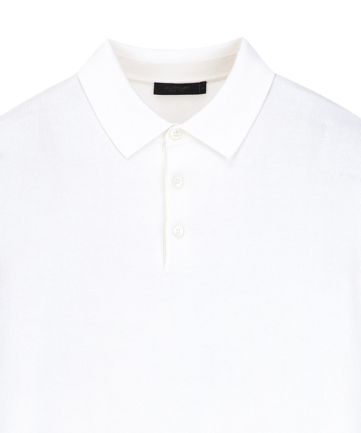 질스튜어트뉴욕 맨(JILLSTUART NEWYORK MEN) 실크 블렌드 카라 니트 - 오프화이트 (JNSW6B301WT)