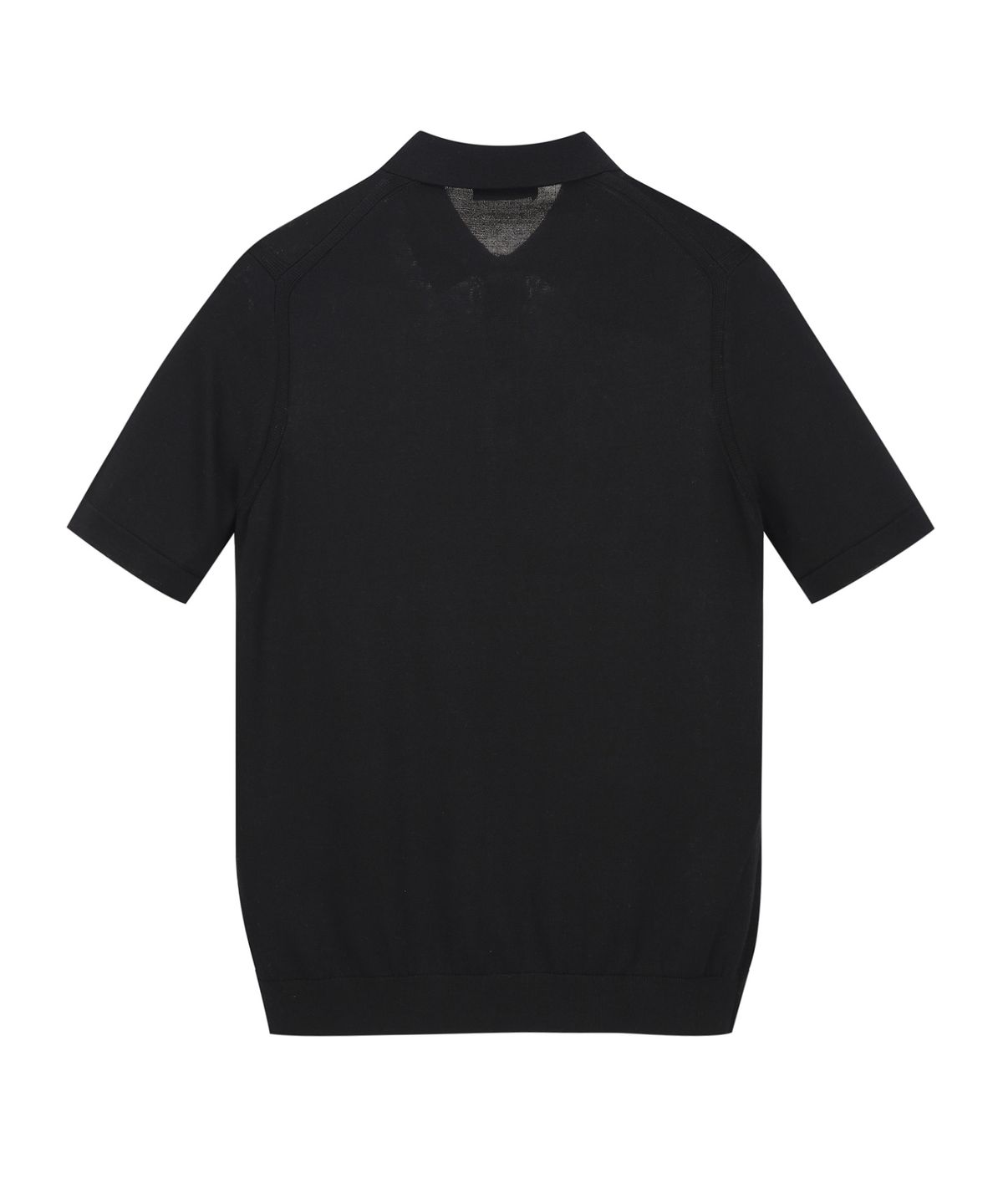 질스튜어트뉴욕 맨(JILLSTUART NEWYORK MEN) 실크 블렌드 카라 니트 - 블랙 (JNSW6B301BK)