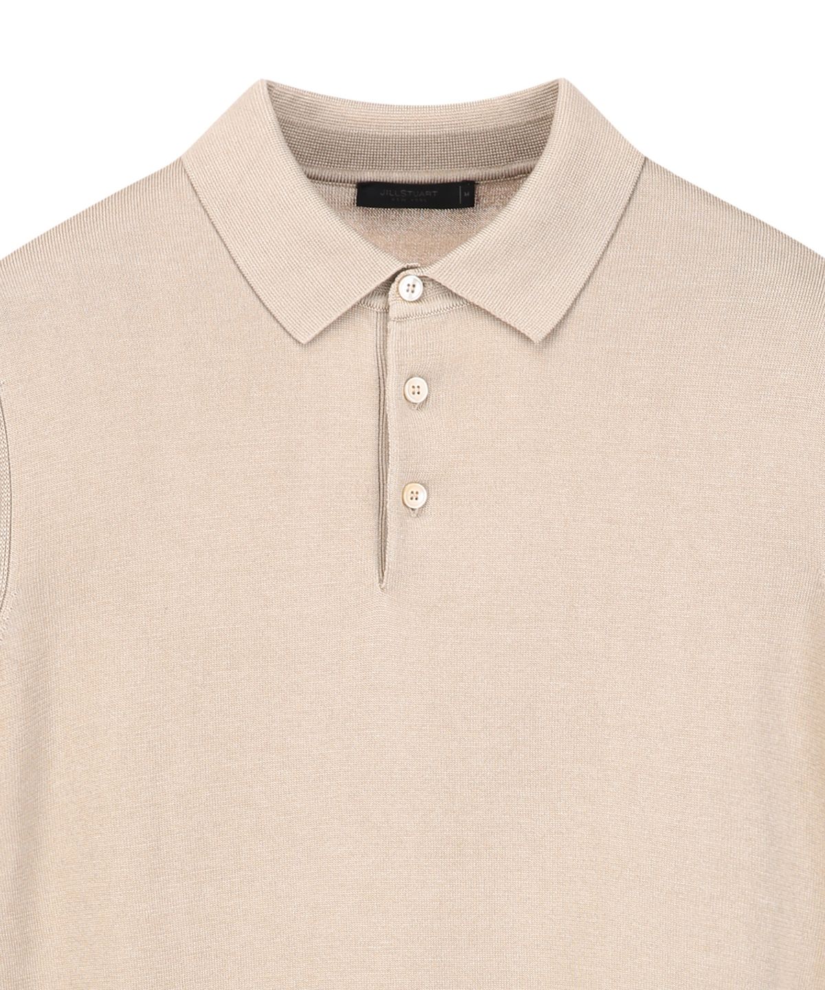 질스튜어트뉴욕 맨(JILLSTUART NEWYORK MEN) 실크 블렌드 카라 니트 - 베이지 (JNSW6B301I2)