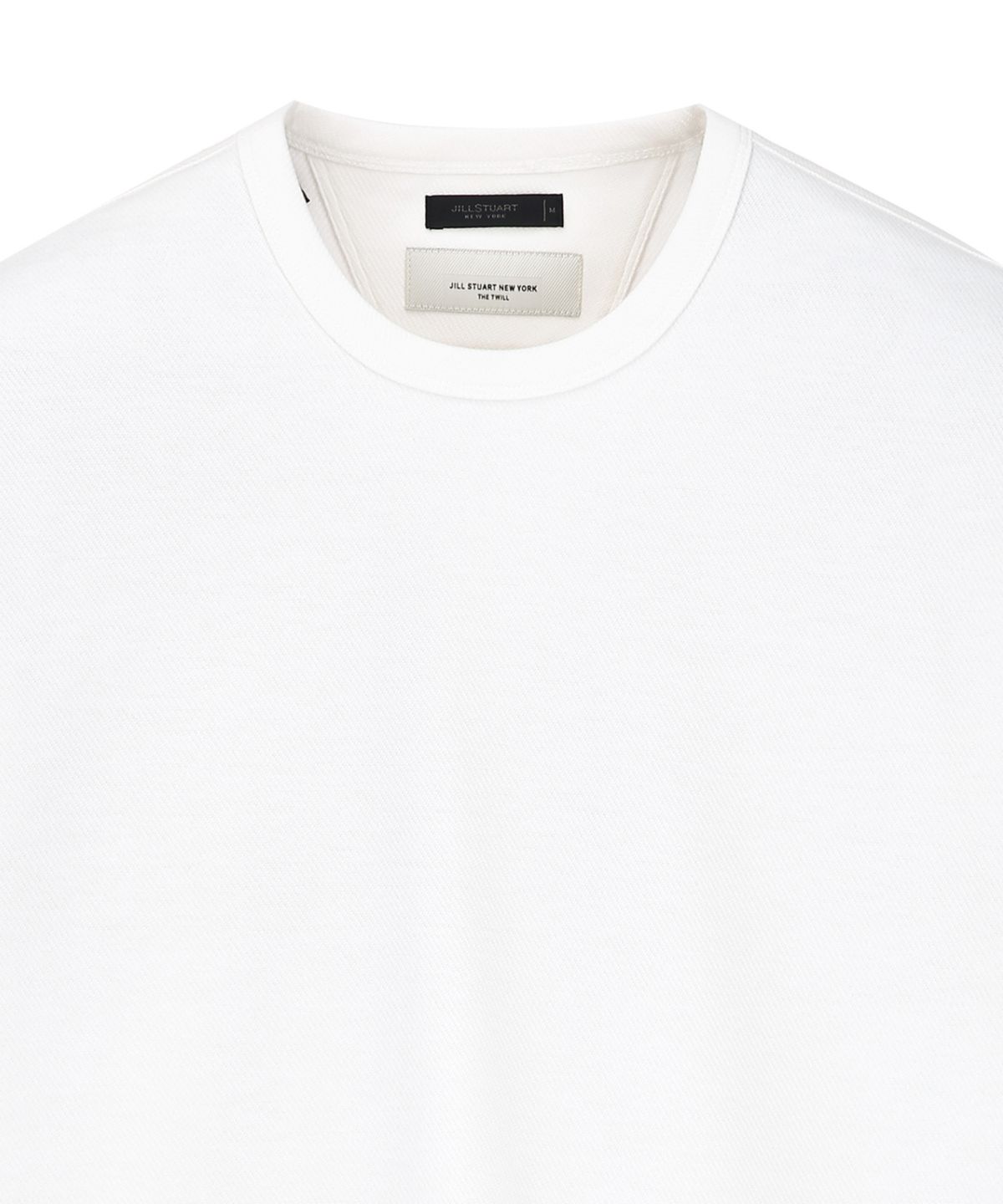질스튜어트뉴욕 맨(JILLSTUART NEWYORK MEN) 세미오버핏 라운드 티셔츠 - 오프화이트 (JNTS6B311WT)