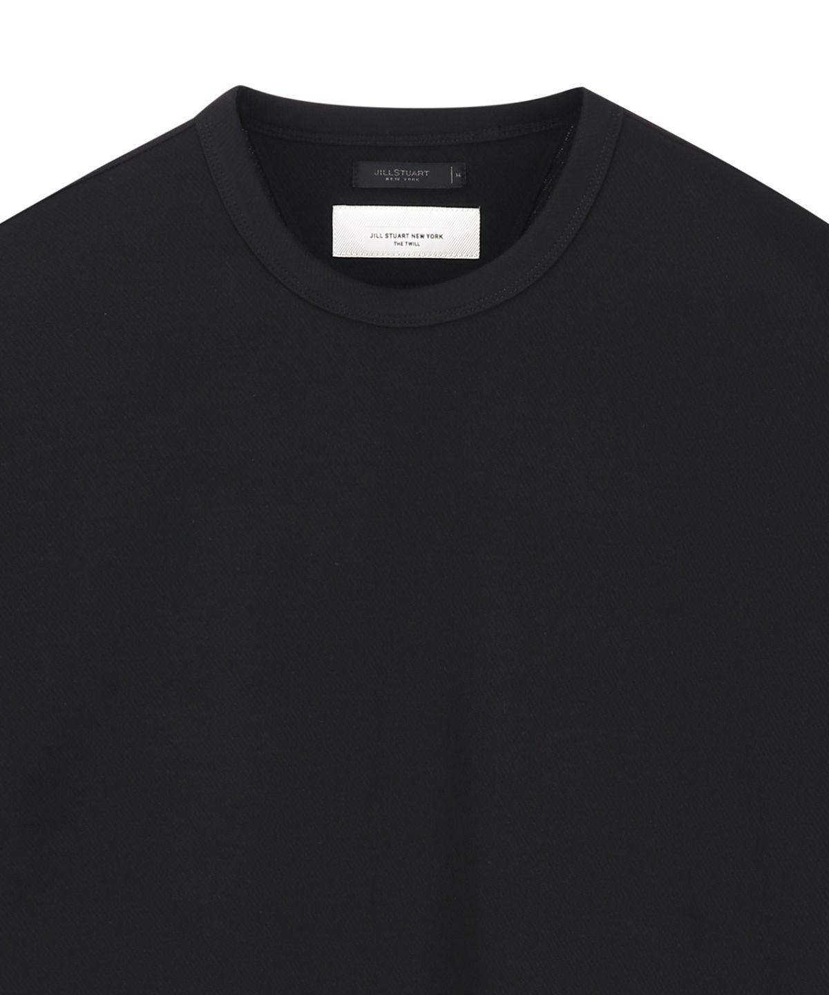 질스튜어트뉴욕 맨(JILLSTUART NEWYORK MEN) 세미오버핏 라운드 티셔츠 - 블랙 (JNTS6B311BK)