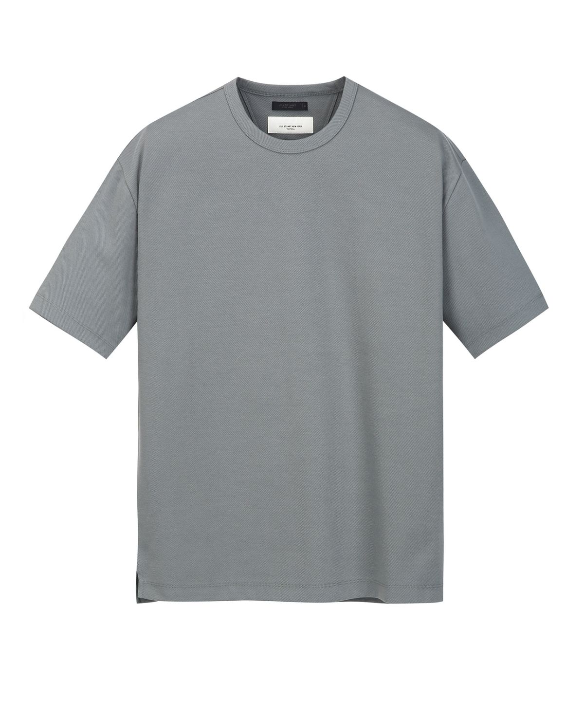 질스튜어트뉴욕 맨(JILLSTUART NEWYORK MEN) 세미오버핏 라운드 티셔츠 - 다크그린 (JNTS6B311E3)