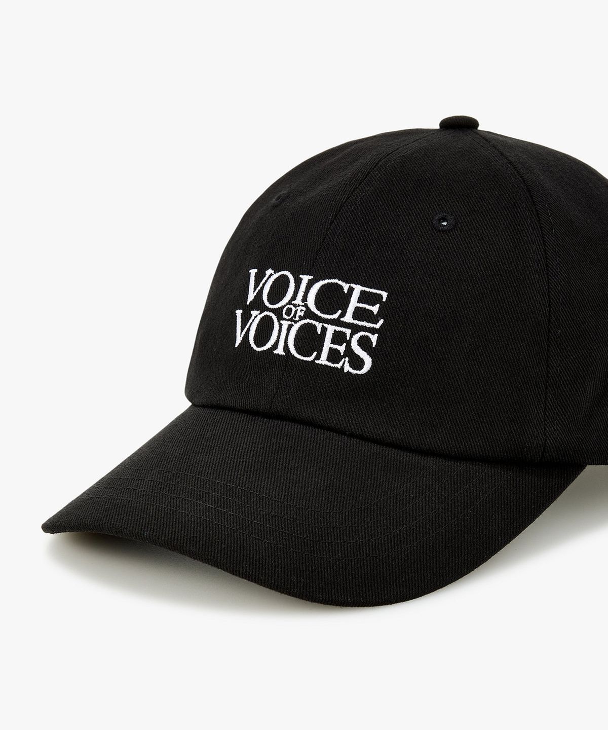 보브(VOICE OF VOICES) 로고 자수 볼 캡_블랙 7156281001