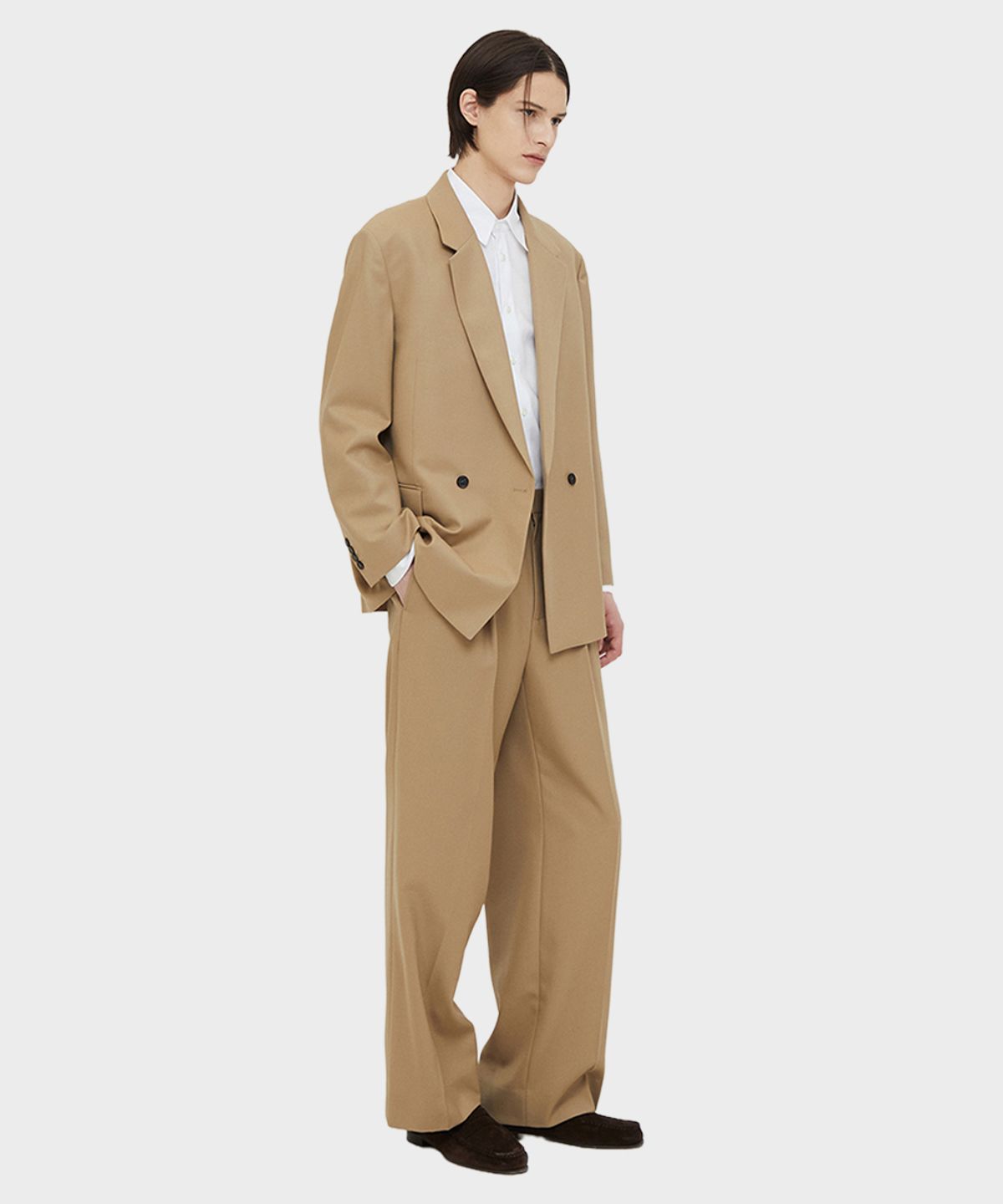 테일던(TAILDERN) Gere Oversized Double Set-Up Beige