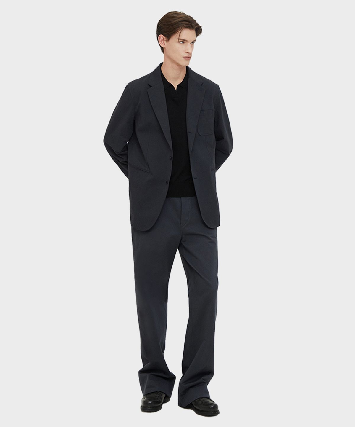 테일던(TAILDERN) Bond Weight Cotton Tailored Set-Up Charcoal
