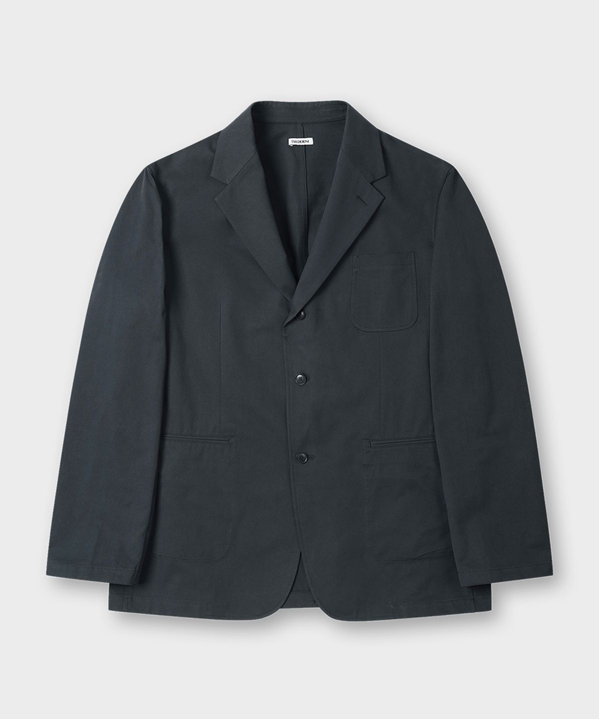 테일던(TAILDERN) Bond Weight Cotton Tailored Set-Up Charcoal
