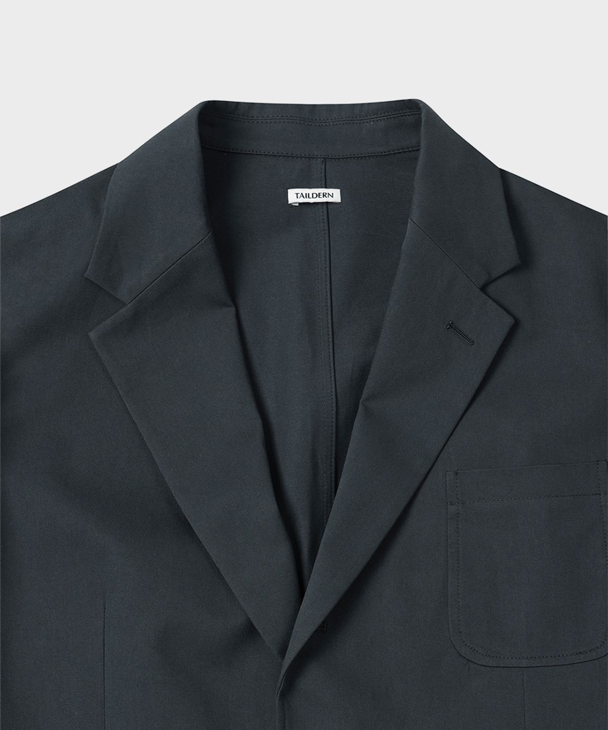 테일던(TAILDERN) Bond Weight Cotton Tailored Set-Up Charcoal