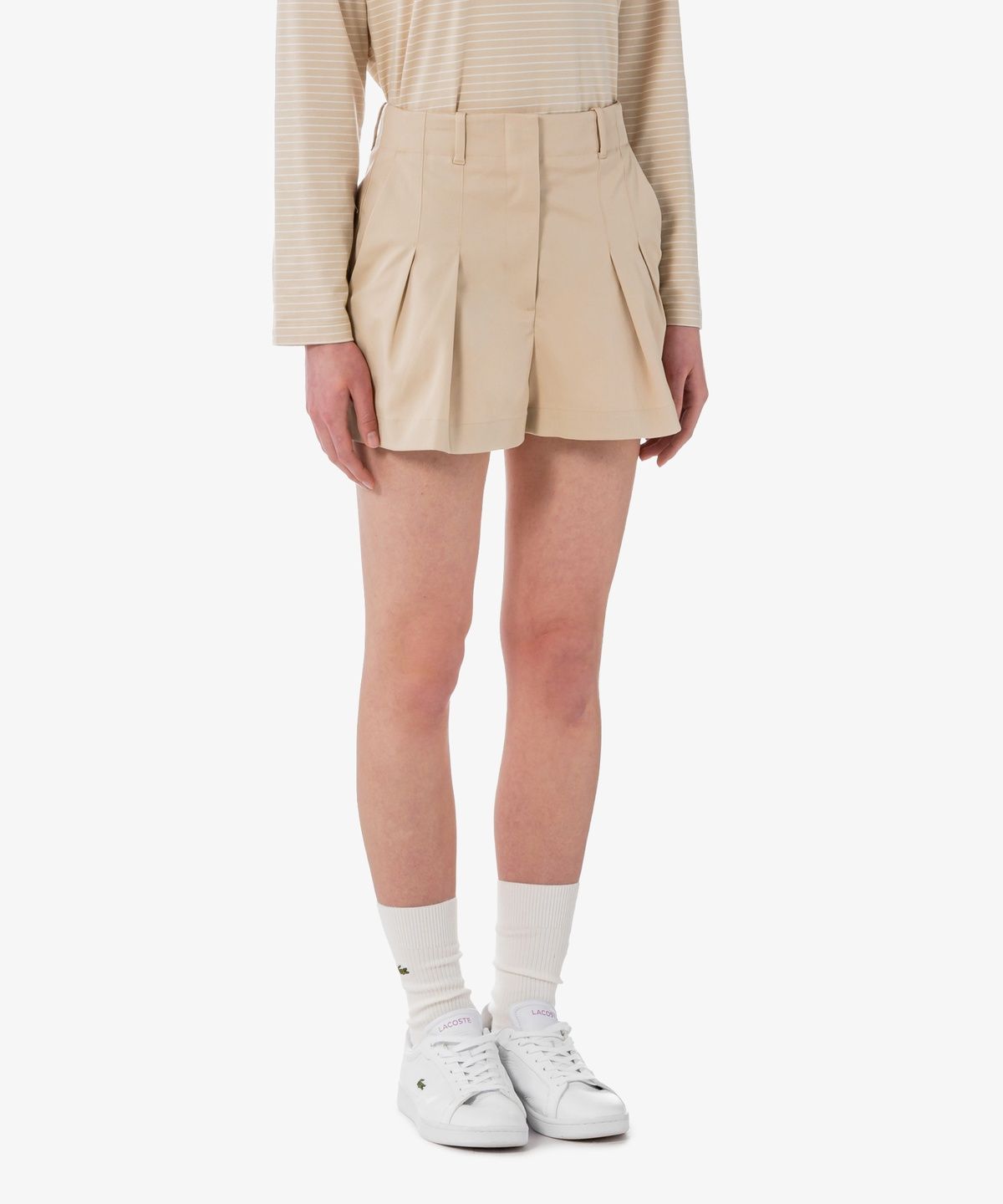 라코스테(LACOSTE) 여성 개버딘 버뮤다 쇼츠 FF0175-56G X6F