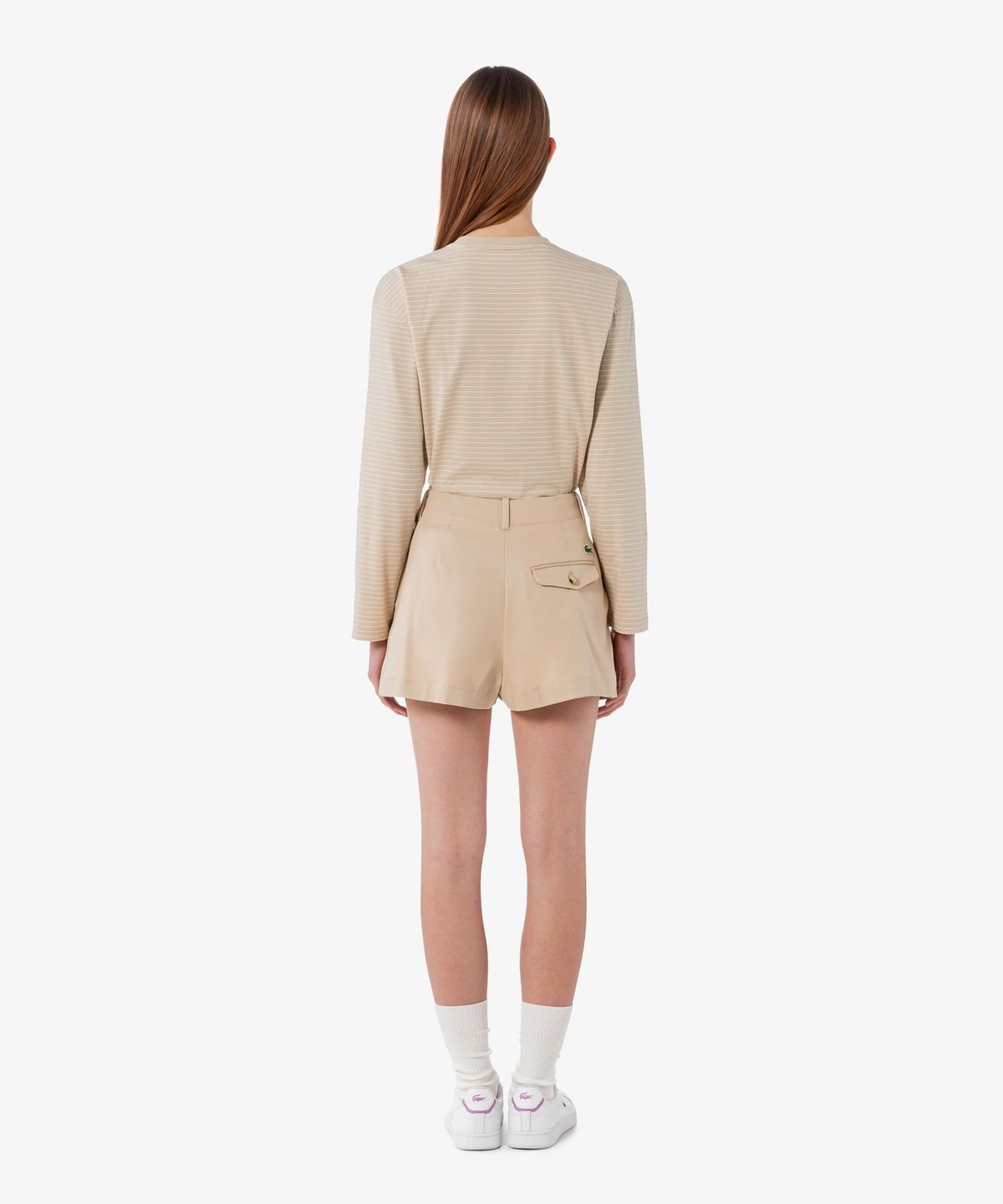 라코스테(LACOSTE) 여성 개버딘 버뮤다 쇼츠 FF0175-56G X6F