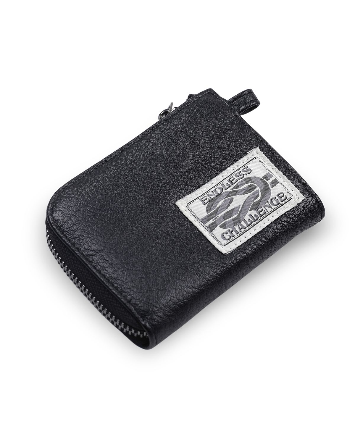 엑스톤즈(XTONZ) XF007 스터드 로고 체인 지갑 (BLACK)