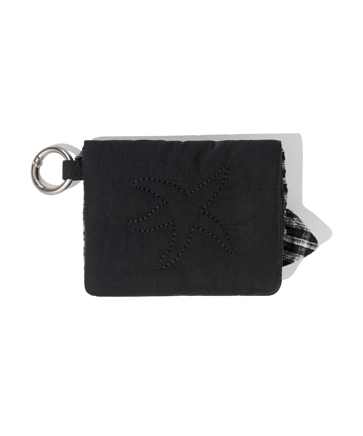 더콜디스트모먼트(THE COLDEST MOMENT) TCM check cotton wallet (black)