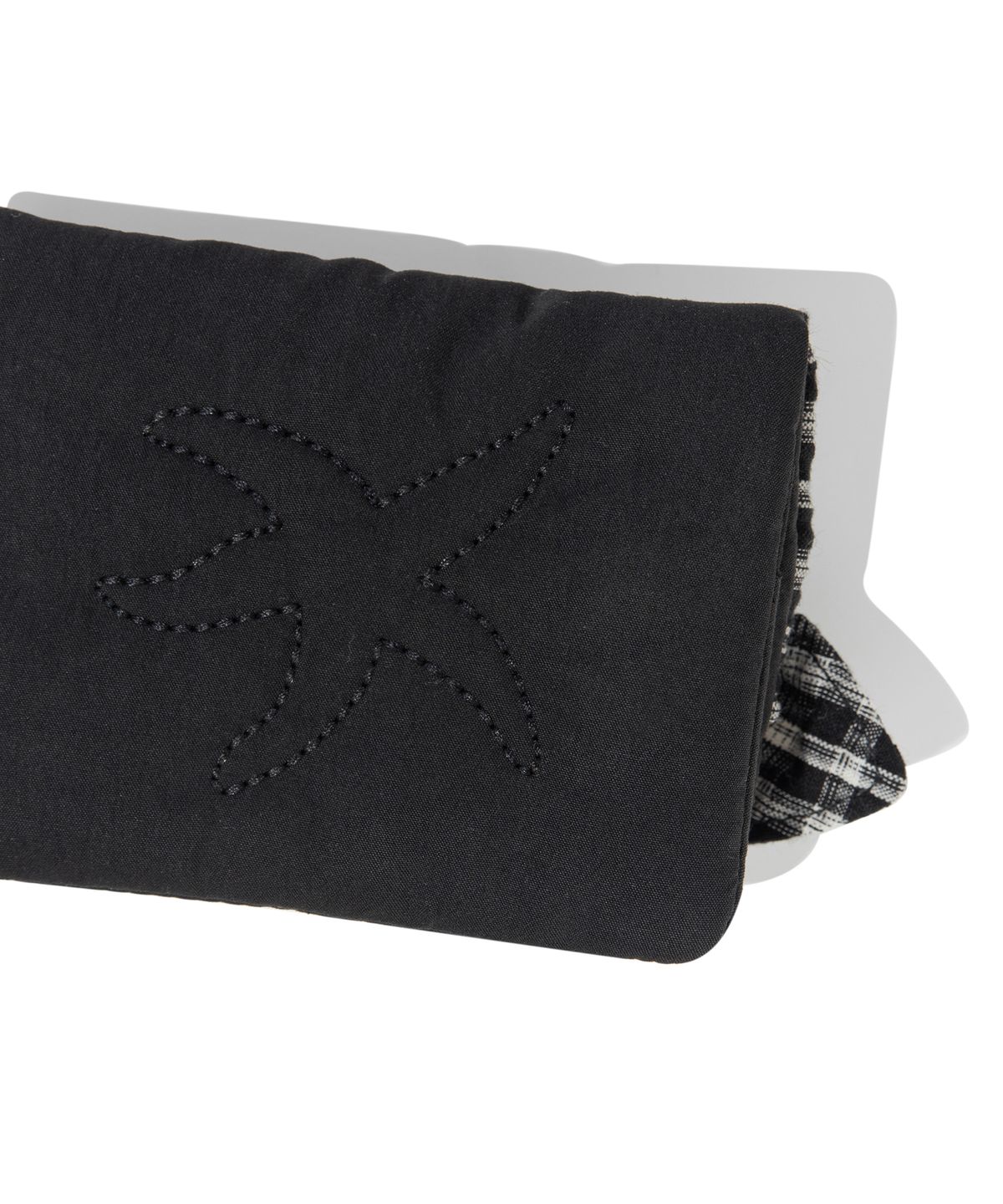 더콜디스트모먼트(THE COLDEST MOMENT) TCM check cotton wallet (black)