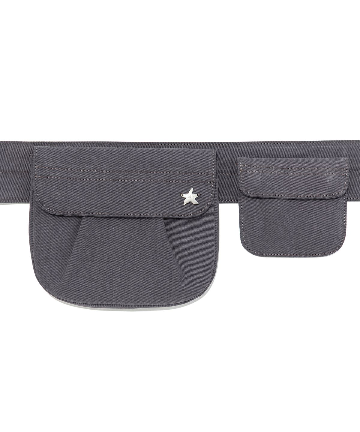 더콜디스트모먼트(THE COLDEST MOMENT) TCM 2-way pocket belt bag (charcoal)