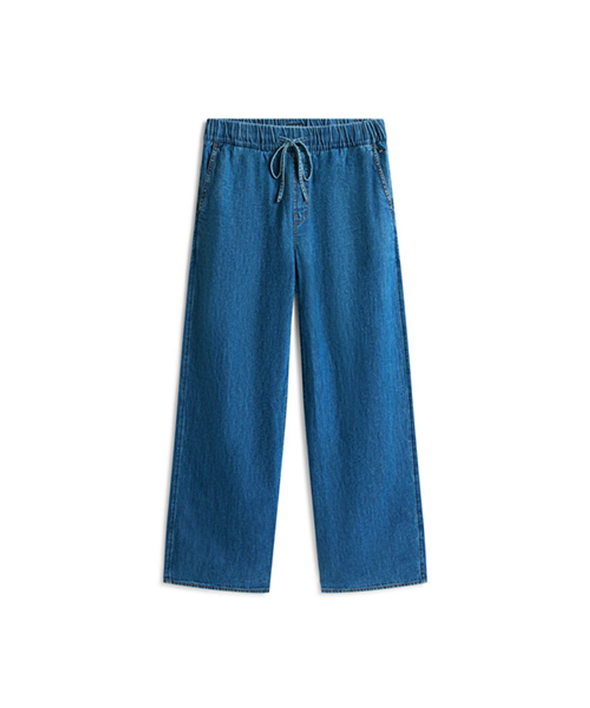 타미진스(TOMMY JEANS) 샴브레이 풀 온 팬츠 (T32G1NEW06TWT11A5)