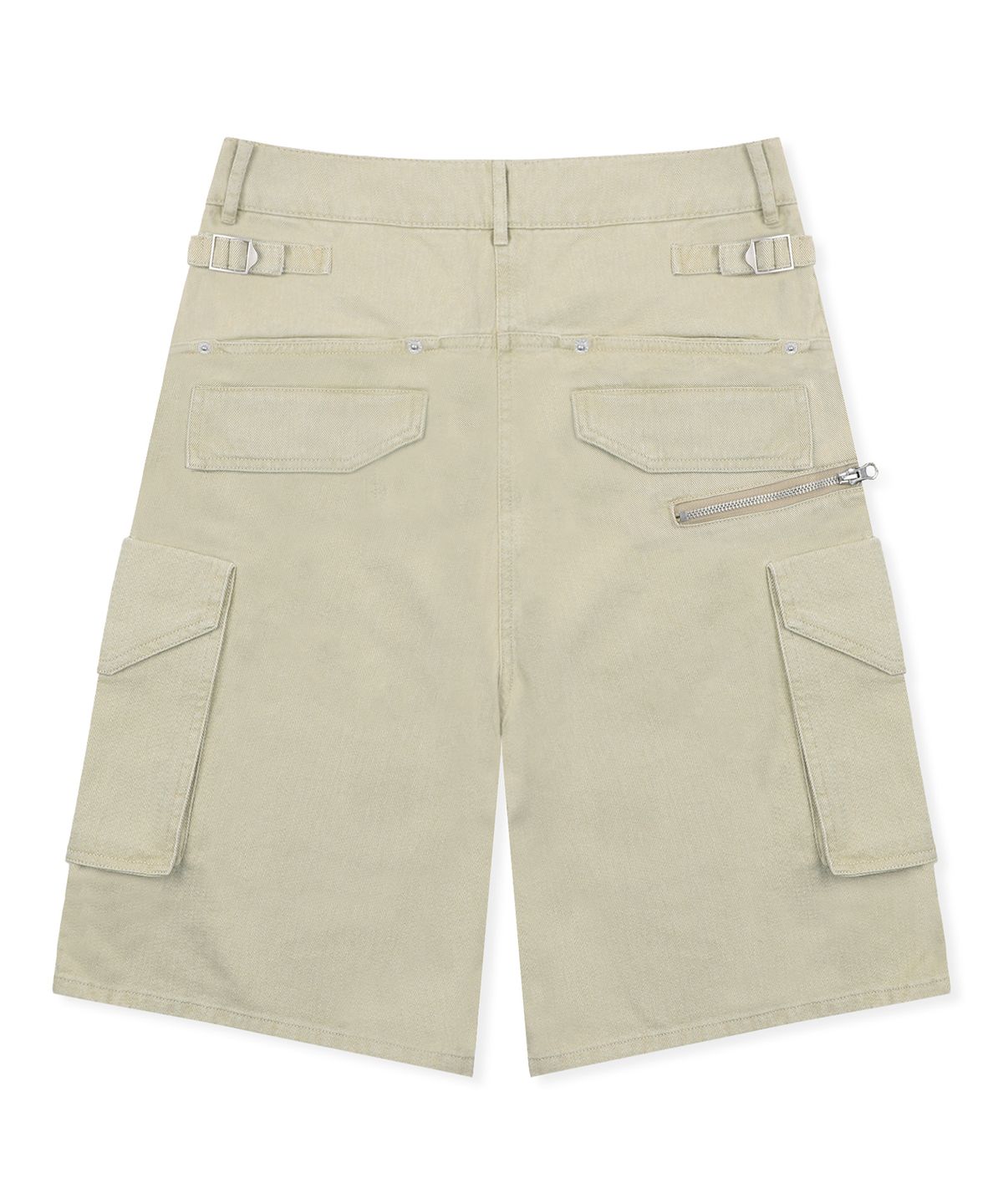 엑스톤즈(XTONZ) XF013 멀티 카고 포켓 버뮤다 코튼 팬츠 (BEIGE)
