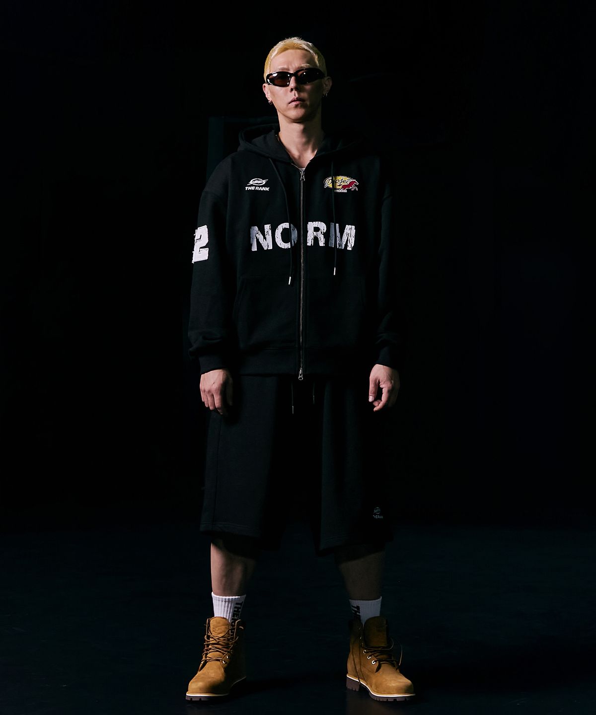 더랭크(THERANK) NORM WILFORD ZIP-UP HOODIE [BLACK]