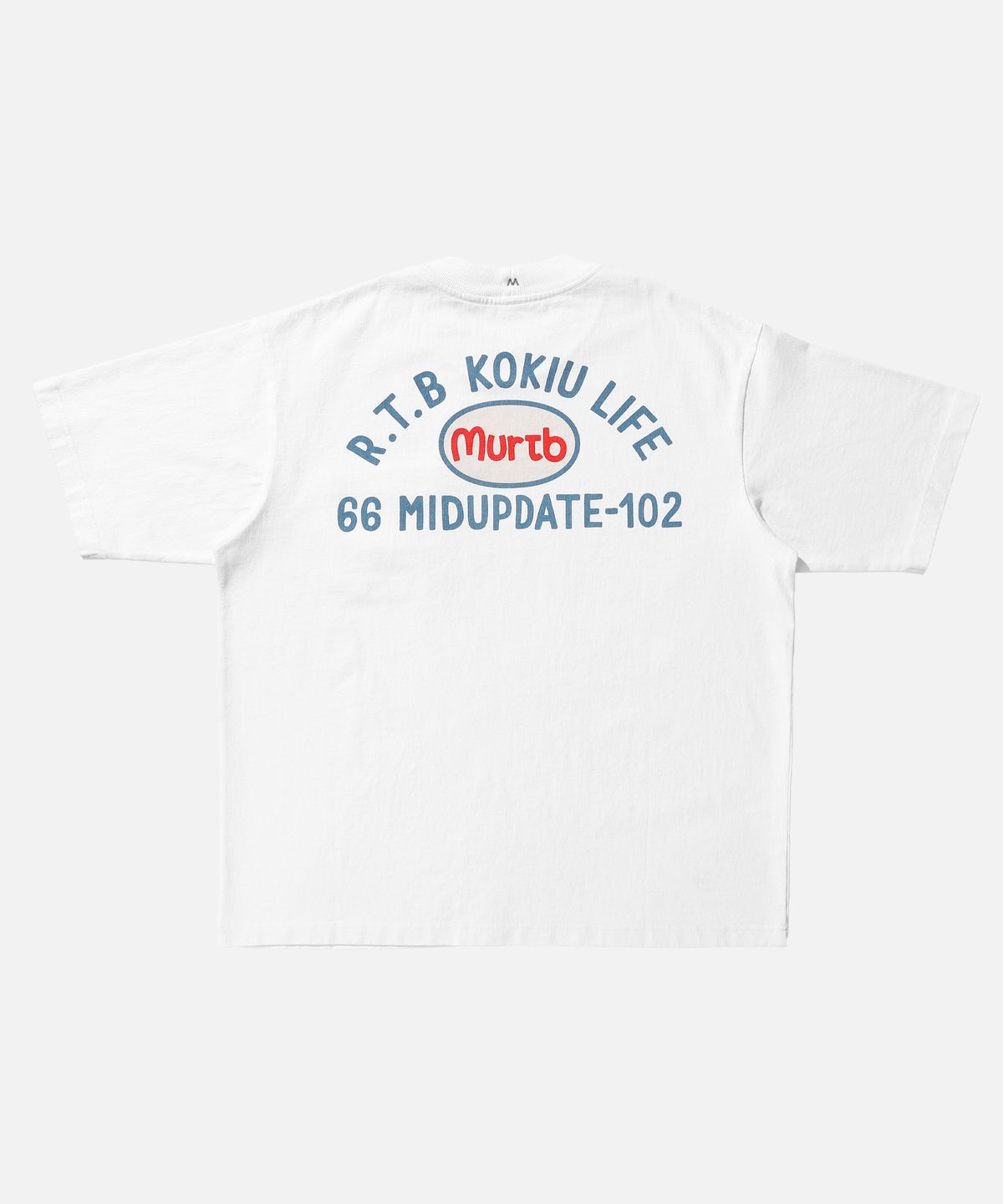 미드업데이트(MIDUPDATE) Mud pocket print T shirts White