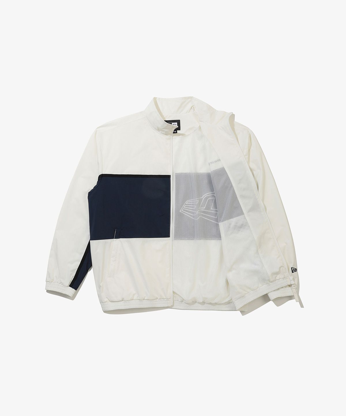 뉴에라(NEW ERA) 락 박스 웜 업 재킷 화이트 14954695
