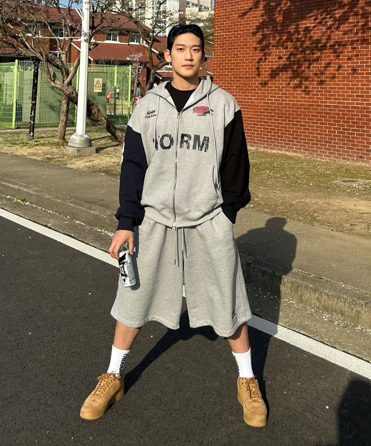 더랭크(THERANK) NORM WILFORD ZIP-UP HOODIE [MELANGE MIX]