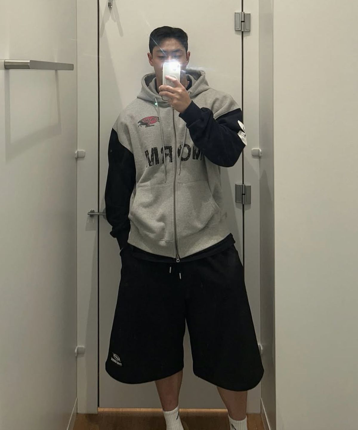 더랭크(THERANK) NORM WILFORD ZIP-UP HOODIE [MELANGE MIX]