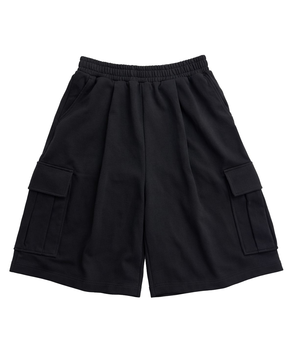 벙커버스터(BUNKERBUSTER) 카고 포켓 버뮤다 밴딩 쇼츠 MQ2PU389_BLACK