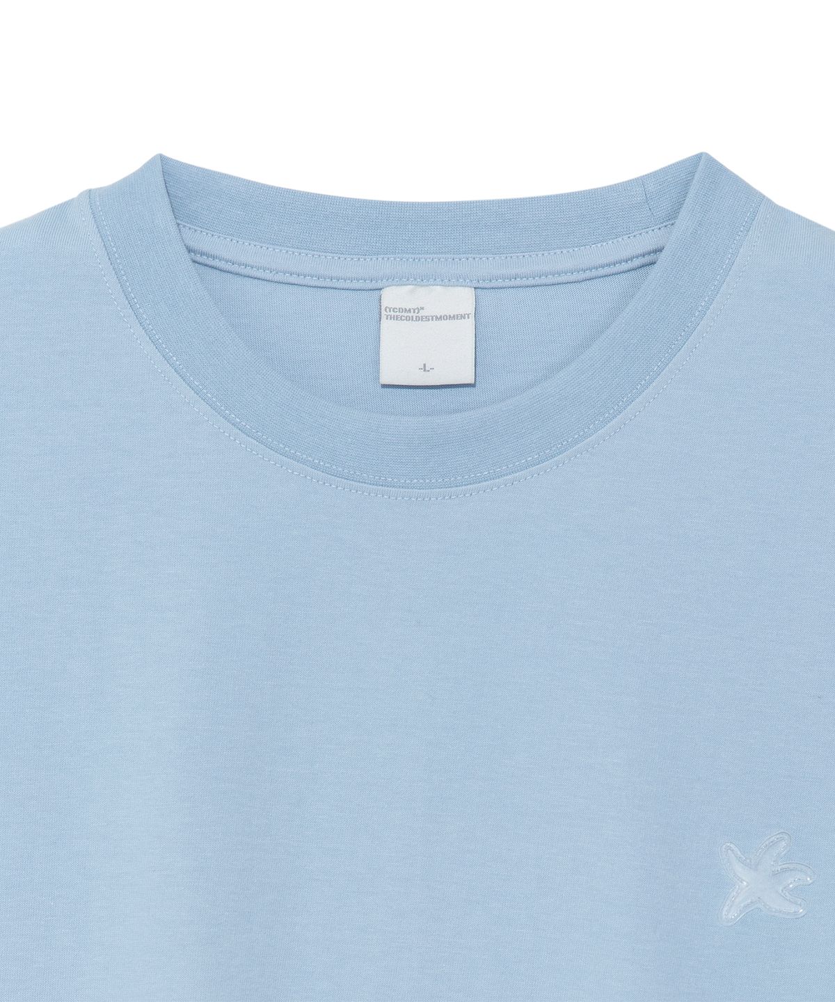 더콜디스트모먼트(THE COLDEST MOMENT) TCM starfish label T (sky blue)