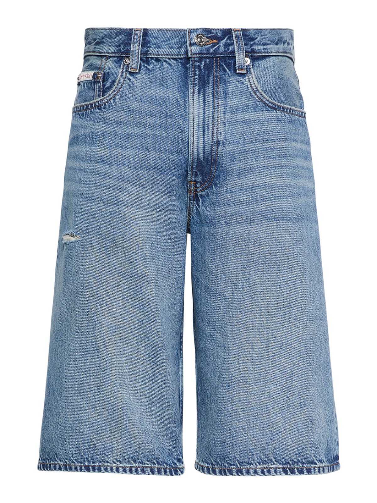 캘빈클라인 진(CALVIN KLEIN JEANS) 여성 텐셀 데님 롱쇼츠 47F771G SLN