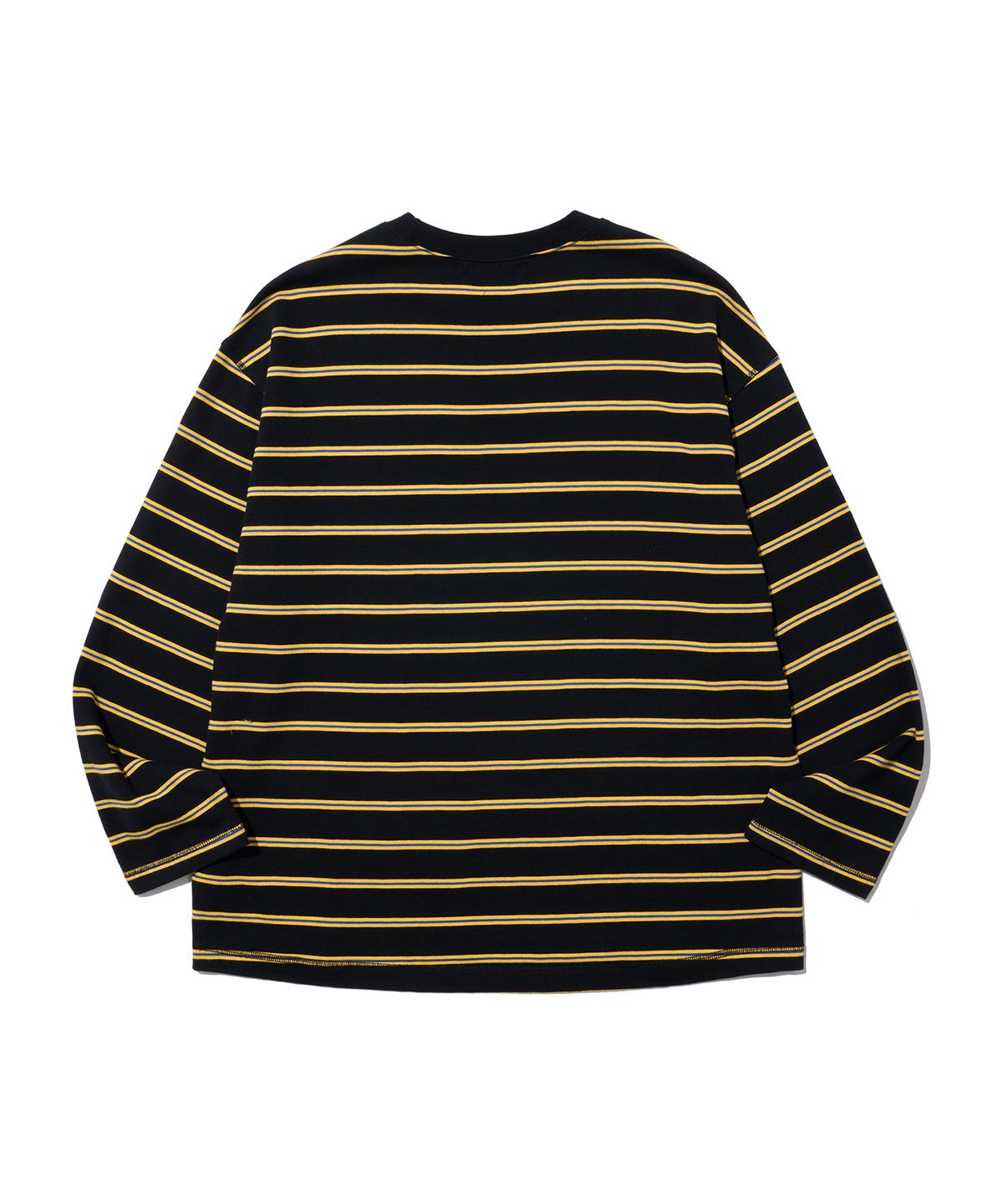 논타입(NONTYPE) STRIPE COMFY L/S T-SHIRTS (YELLOW)