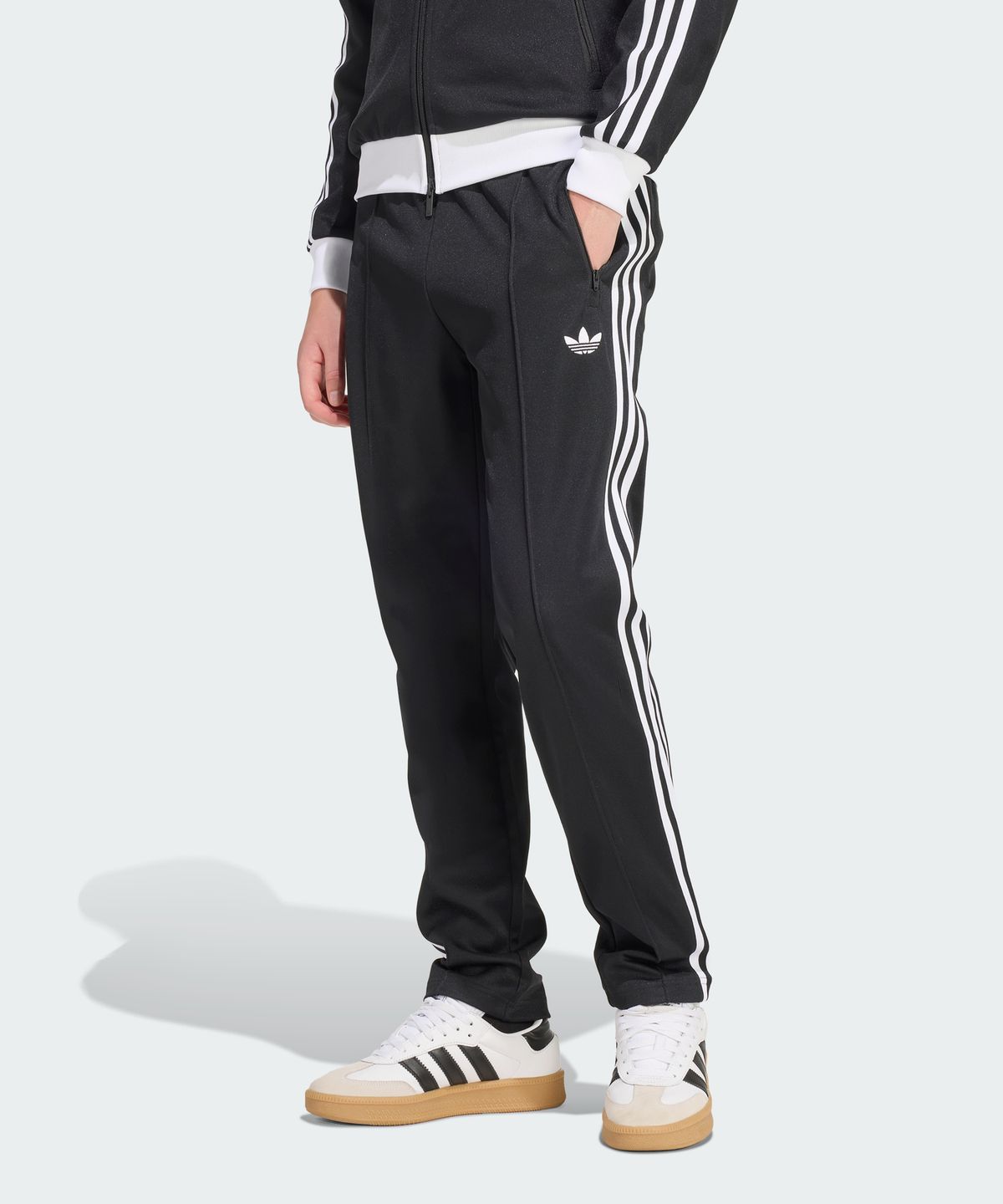 아디다스(ADIDAS) 클래식 트랙 팬츠 - 블랙:화이트 / KE3530