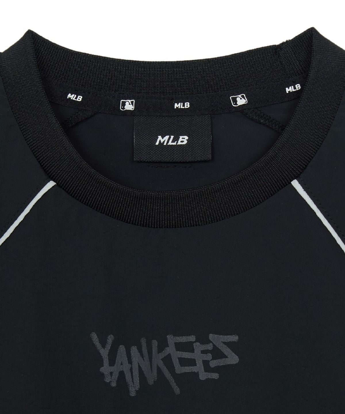 엠엘비 키즈(MLB KIDS) 스트릿 베이직 우븐 빅로고 아트웍 티셔츠 NY (Black)