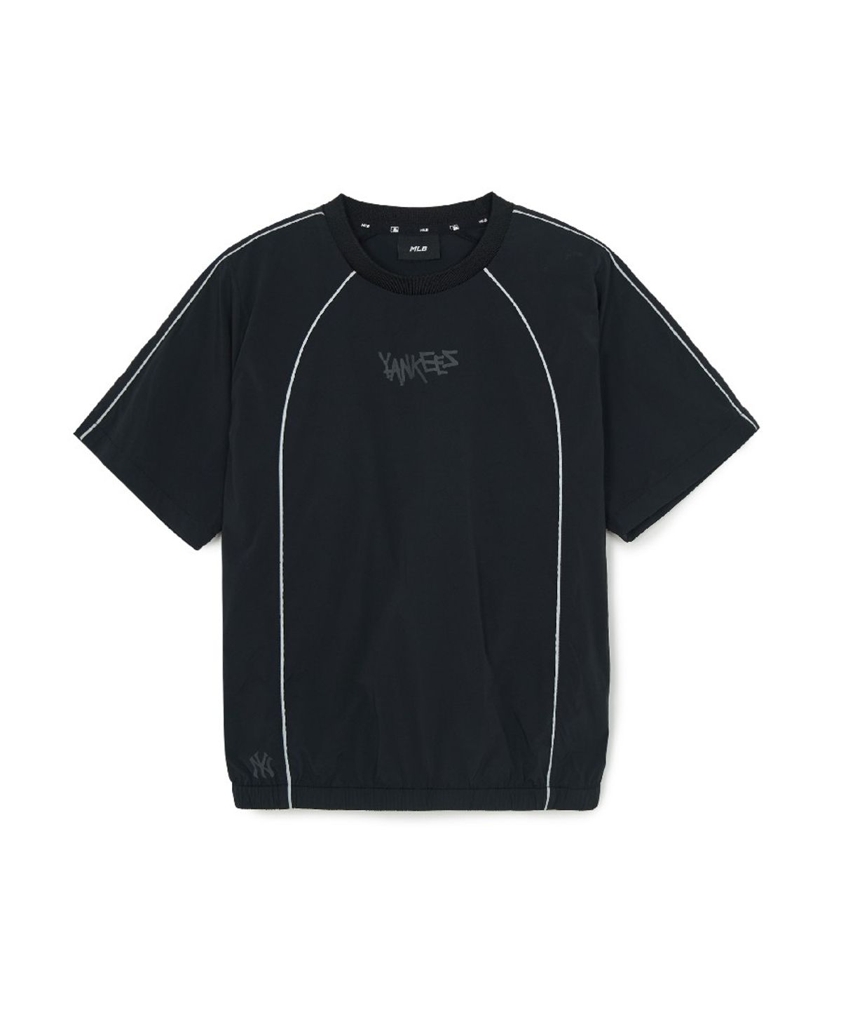 엠엘비 키즈(MLB KIDS) 스트릿 베이직 우븐 빅로고 아트웍 티셔츠 NY (Black)
