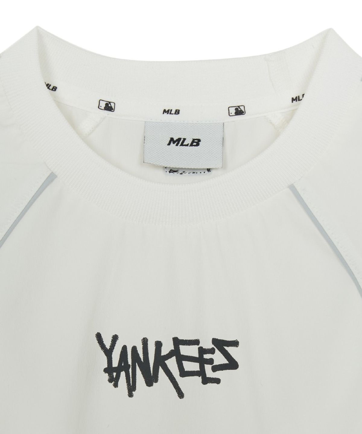 엠엘비 키즈(MLB KIDS) 스트릿 베이직 우븐 빅로고 아트웍 티셔츠 NY (White)