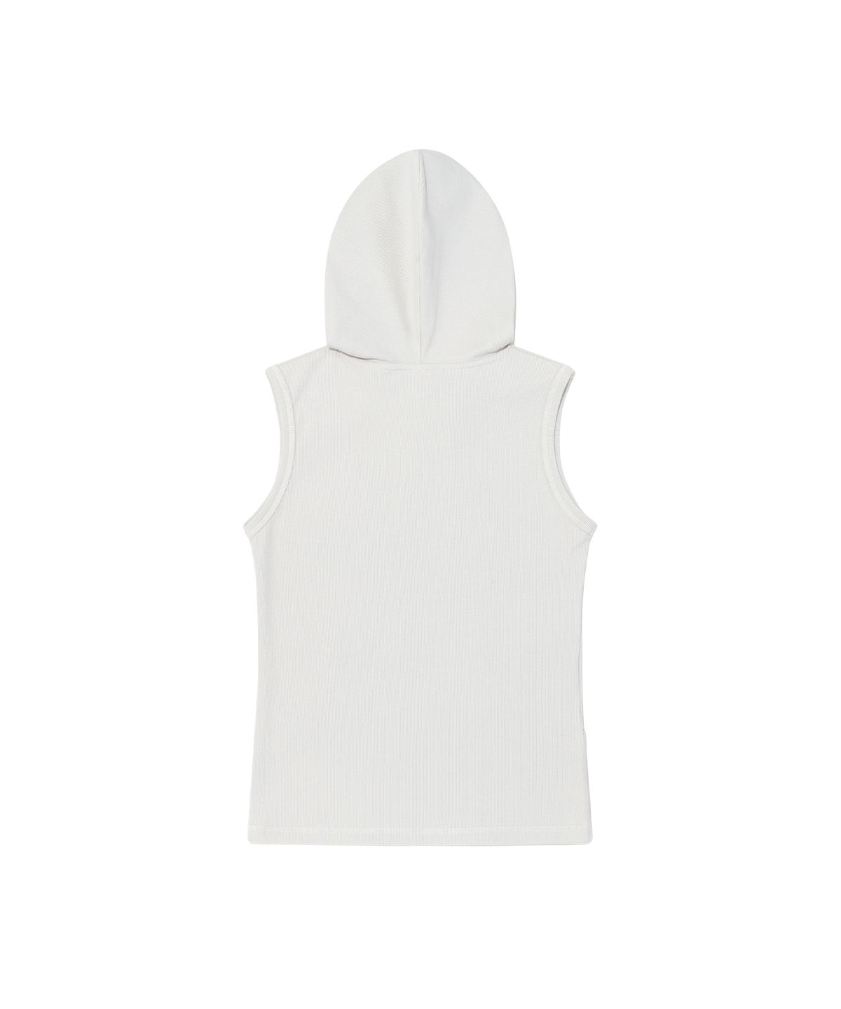 더콜디스트모먼트(THE COLDEST MOMENT) (w) TCM henley neck hooded sleeveless T (light grey)