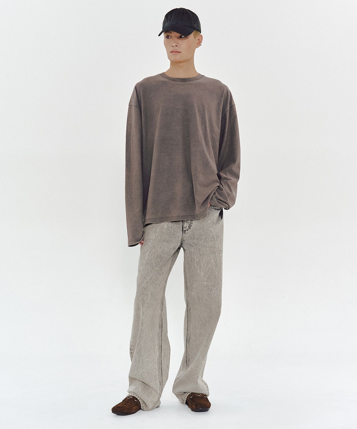 엠엠아이씨(MMIC) VEIL LONGSLEEVE (CHARCOAL)
