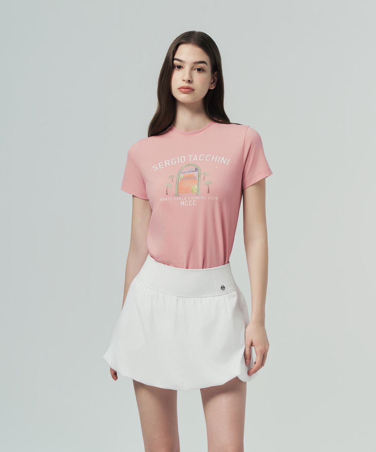 세르지오 타키니(SERGIO TACCHINI) W MCCC 에디션 그래픽 티셔츠 (Pink)