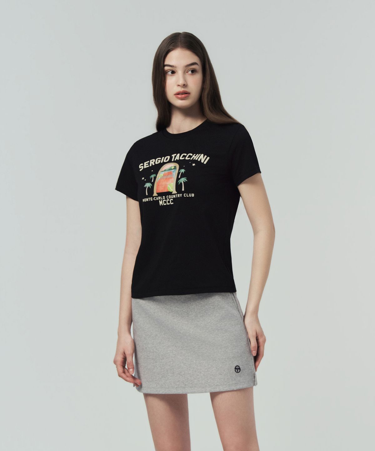 세르지오 타키니(SERGIO TACCHINI) W MCCC 에디션 그래픽 티셔츠 (Black)