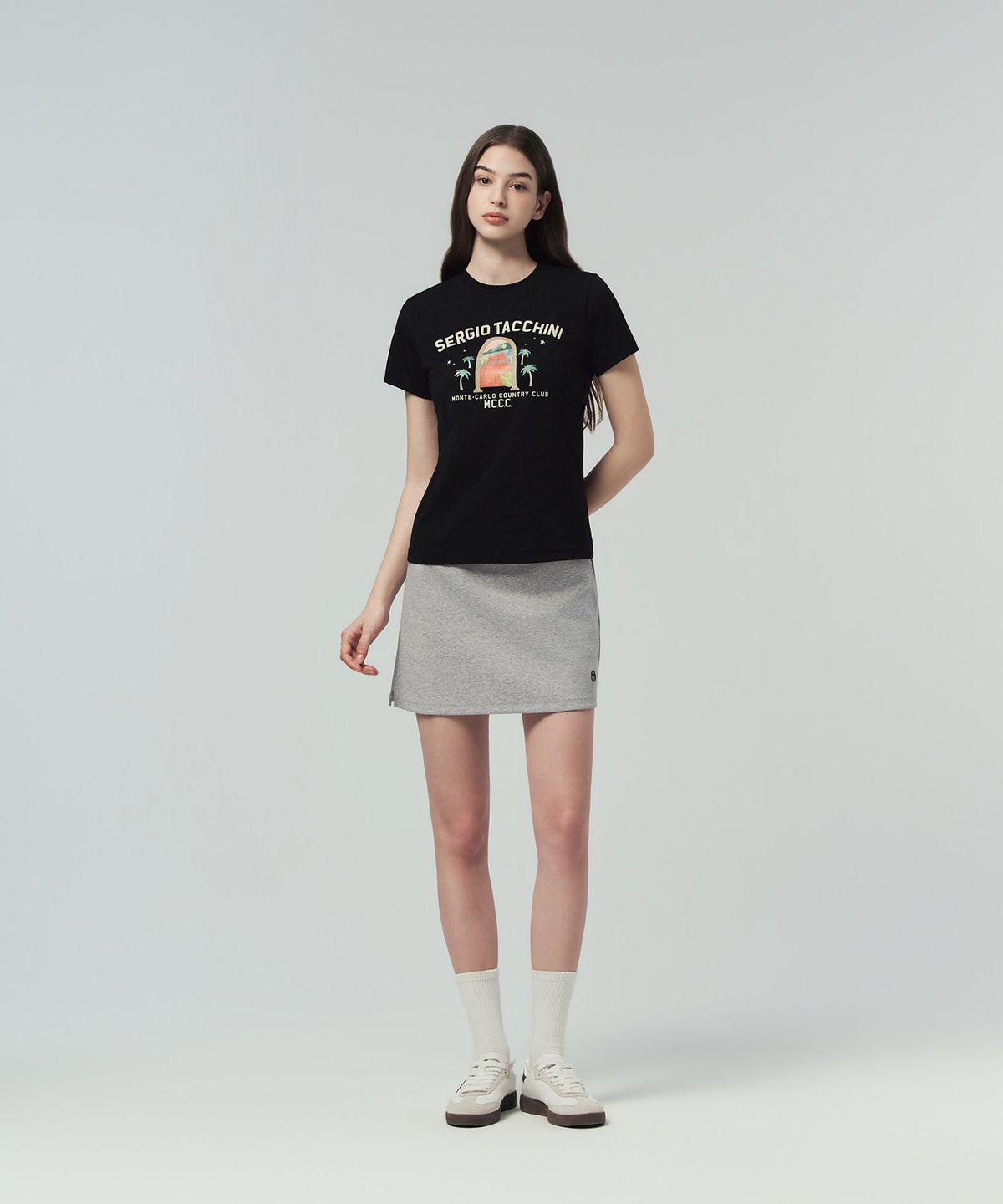 세르지오 타키니(SERGIO TACCHINI) W MCCC 에디션 그래픽 티셔츠 (Black)
