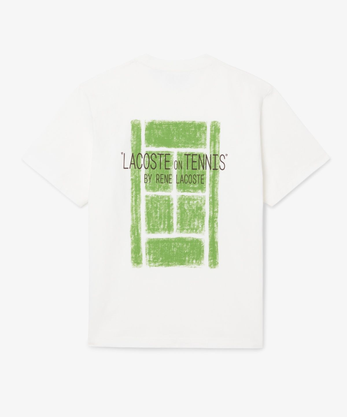 라코스테(LACOSTE) 남성 등판 테니스 코트 그래픽 반팔 티셔츠 TH2197-56G 70V