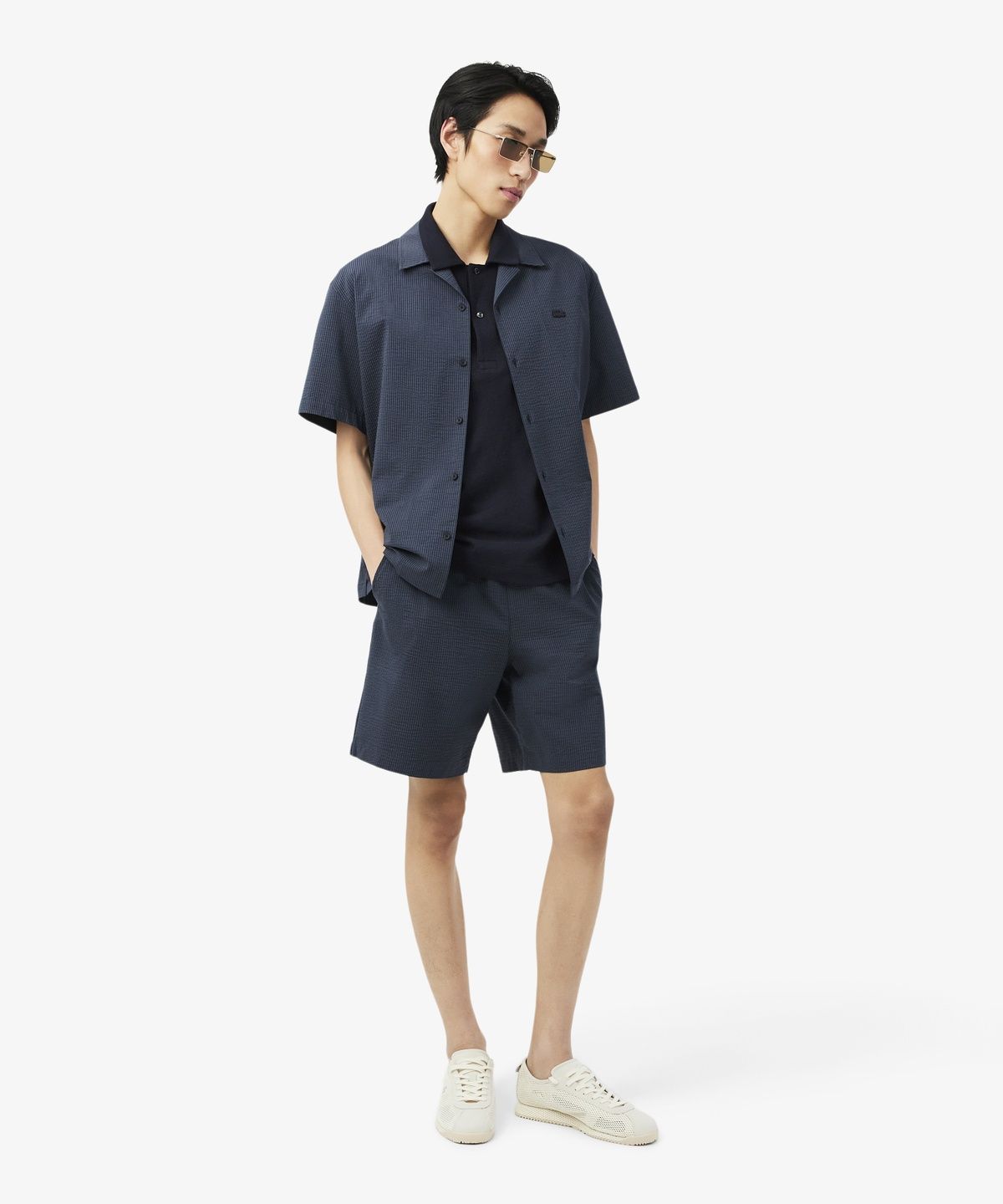 라코스테(LACOSTE) 남성 크레이프 반팔 폴로 셔츠 DH1969-56G 350