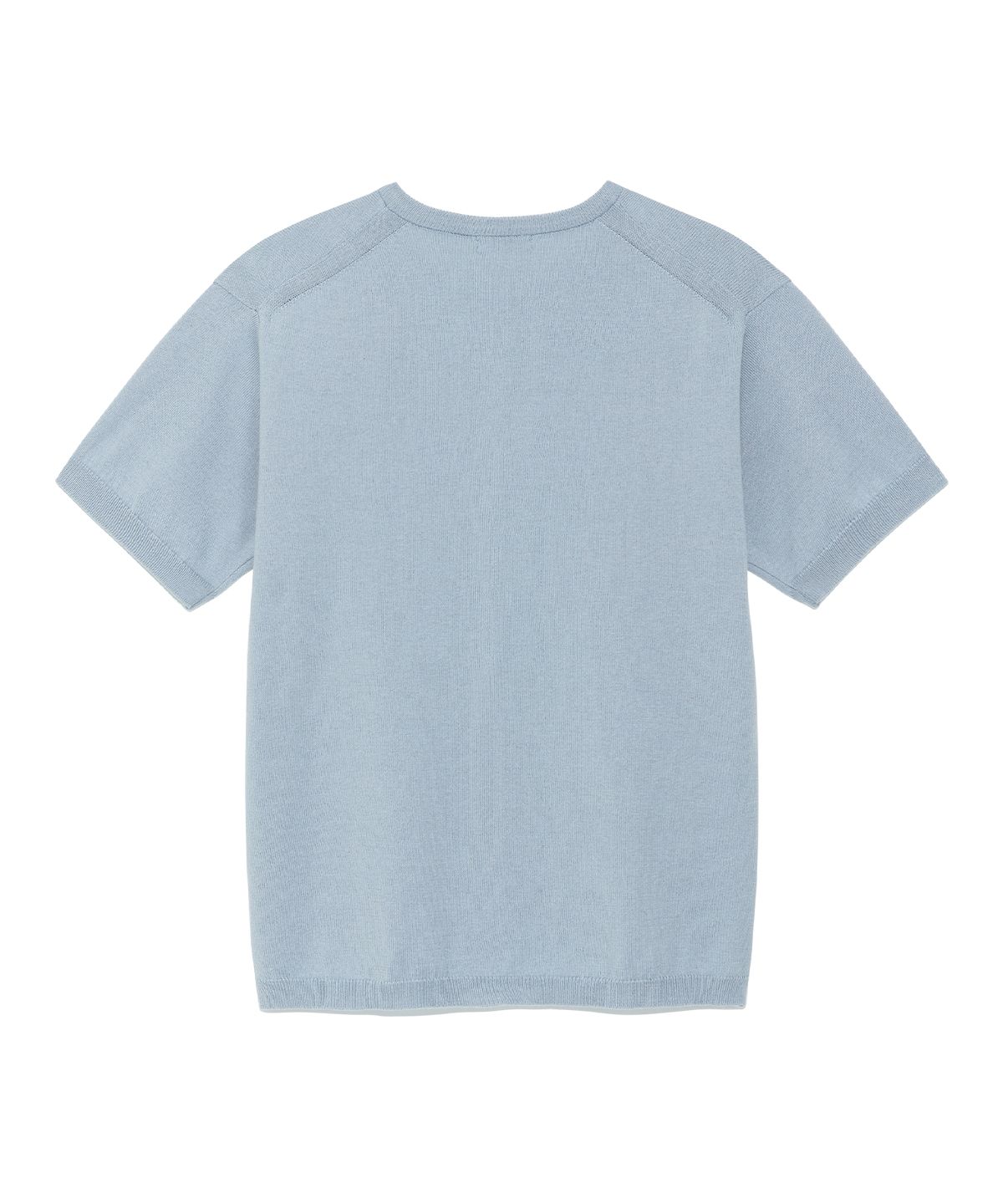더콜디스트모먼트(THE COLDEST MOMENT) TCM button half knit cardigan (blue)