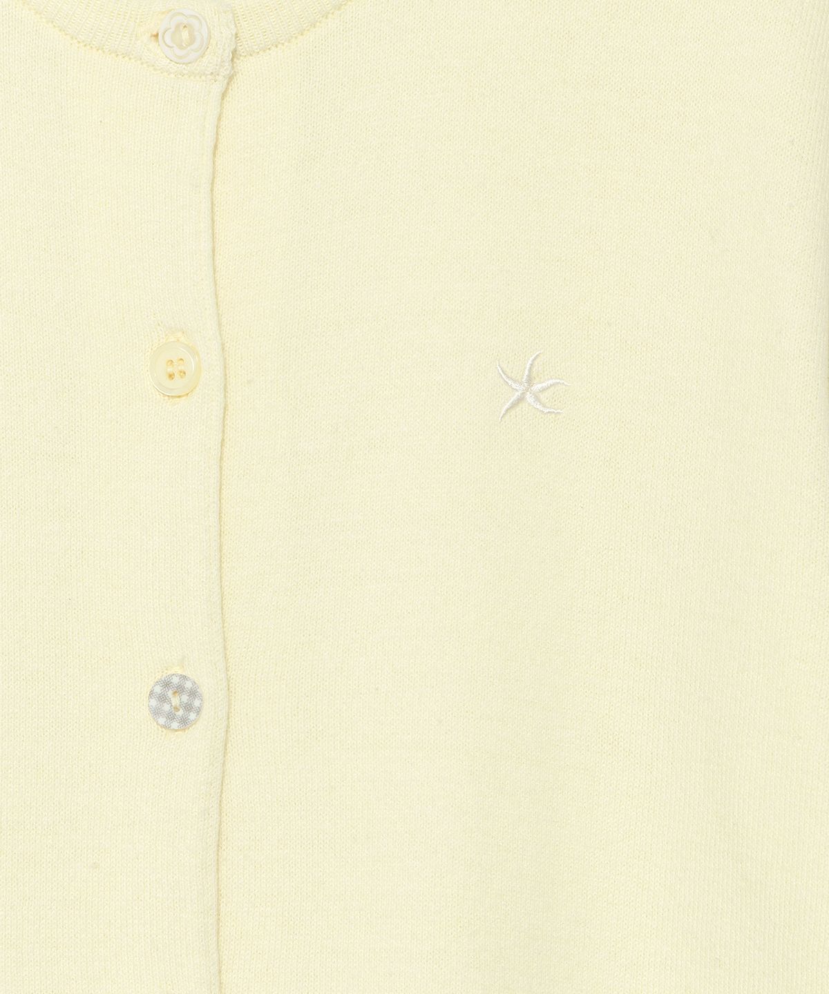 더콜디스트모먼트(THE COLDEST MOMENT) TCM button half knit cardigan (lemon)