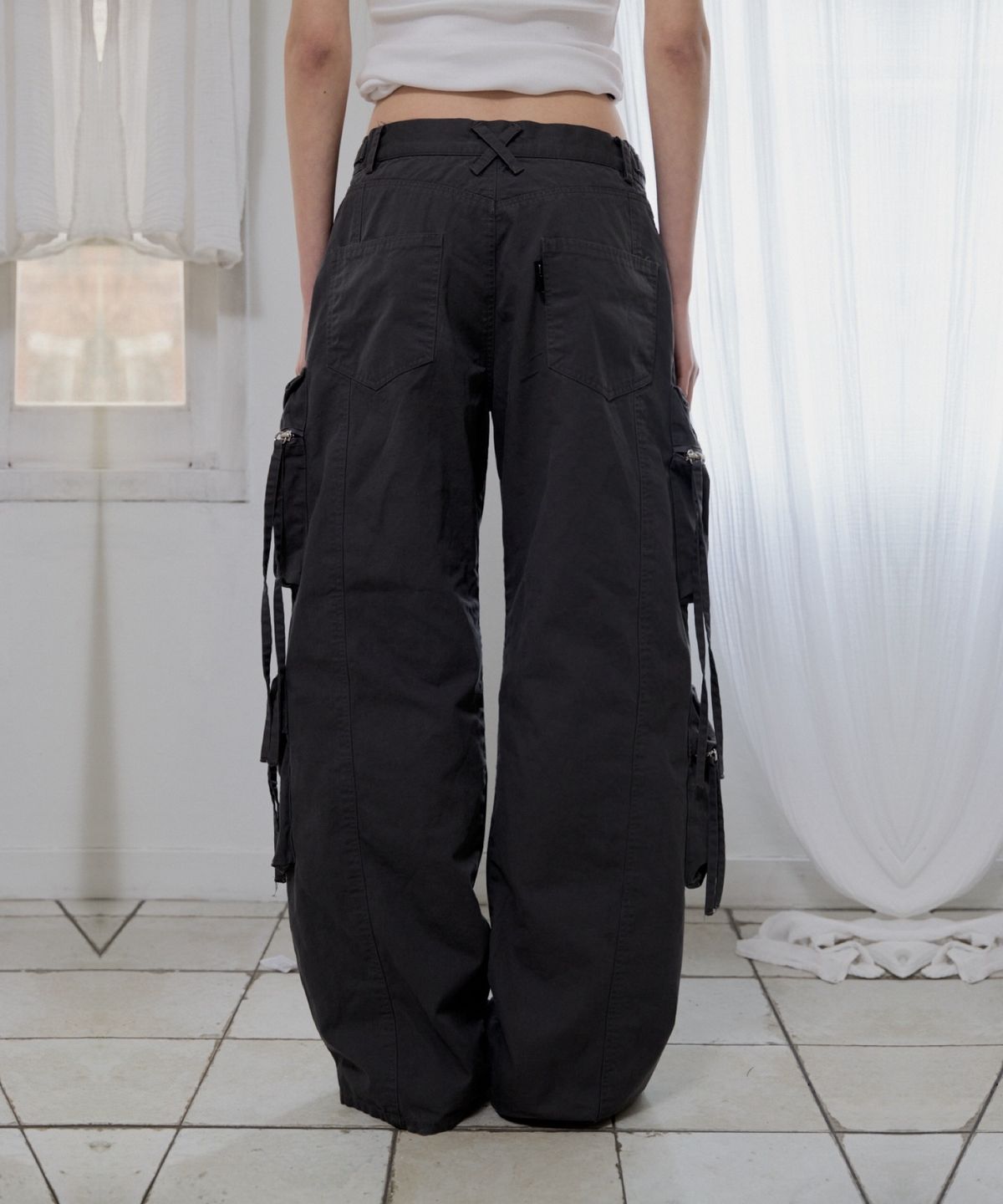 511비전(511VISION) 51V WASHED CARGO PANTS , CHARCOAL