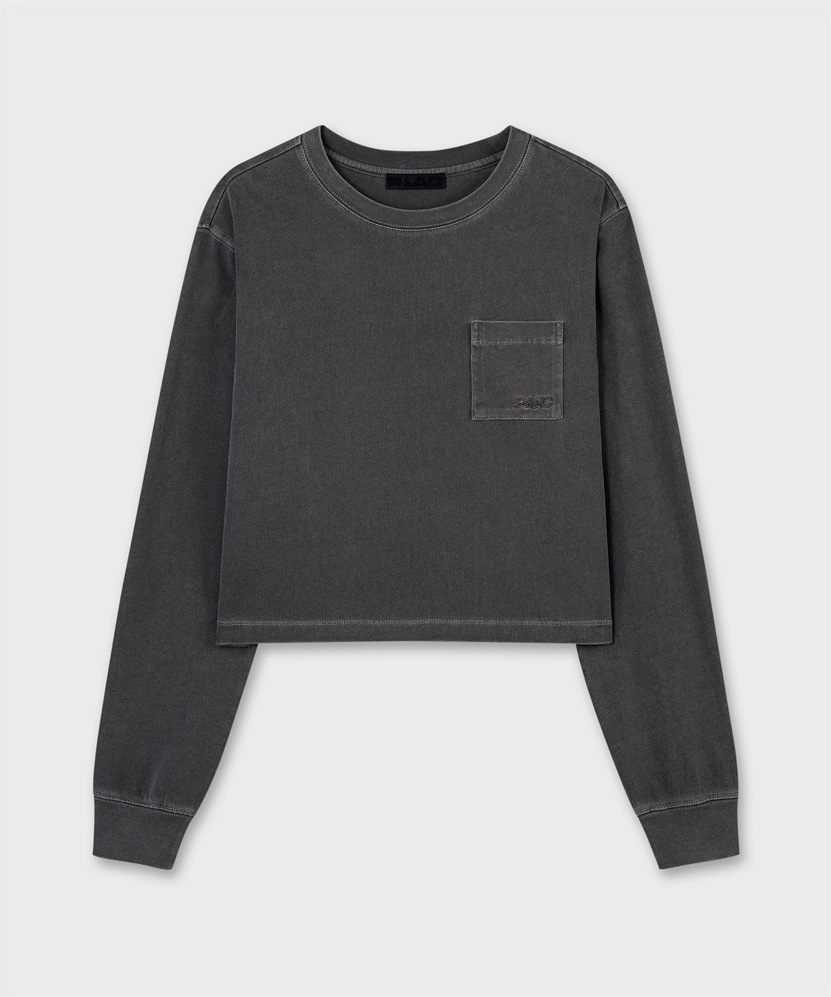 플랙 우먼(PLAC WOMEN) 빈티지 워싱 크롭 티셔츠_2colors