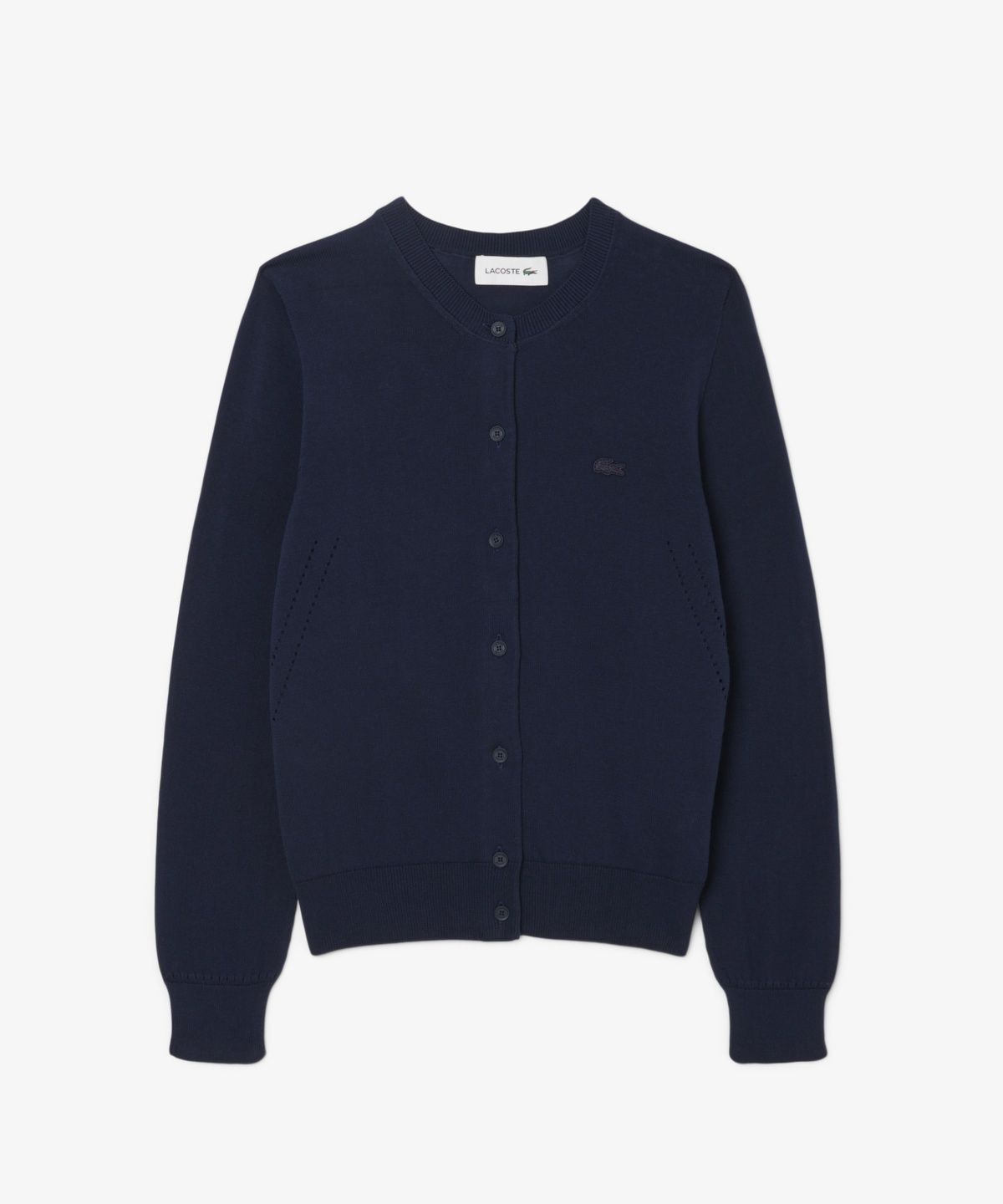 라코스테(LACOSTE) 여성 라이트 코튼 크루넥 가디건 AF5023-56G 166