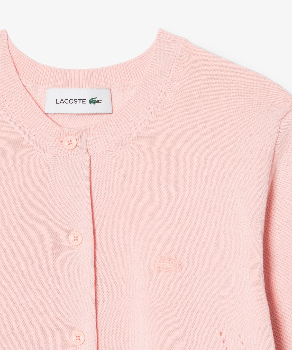 라코스테(LACOSTE) 여성 라이트 코튼 크루넥 가디건 AF5023-56G ADY