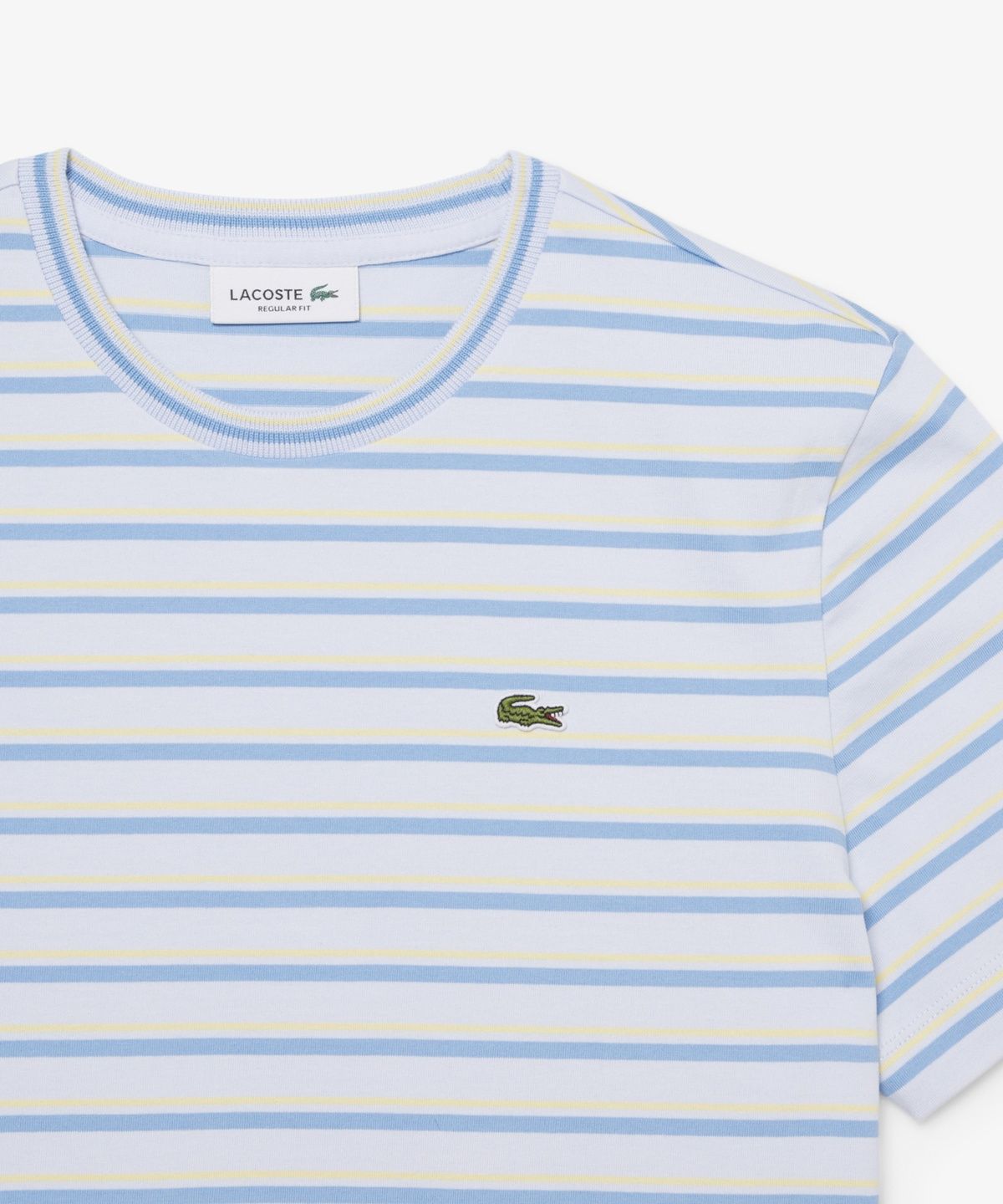 라코스테(LACOSTE) 여성 멀티 스트라이프 반팔 티셔츠 TF7574-56G 4BI