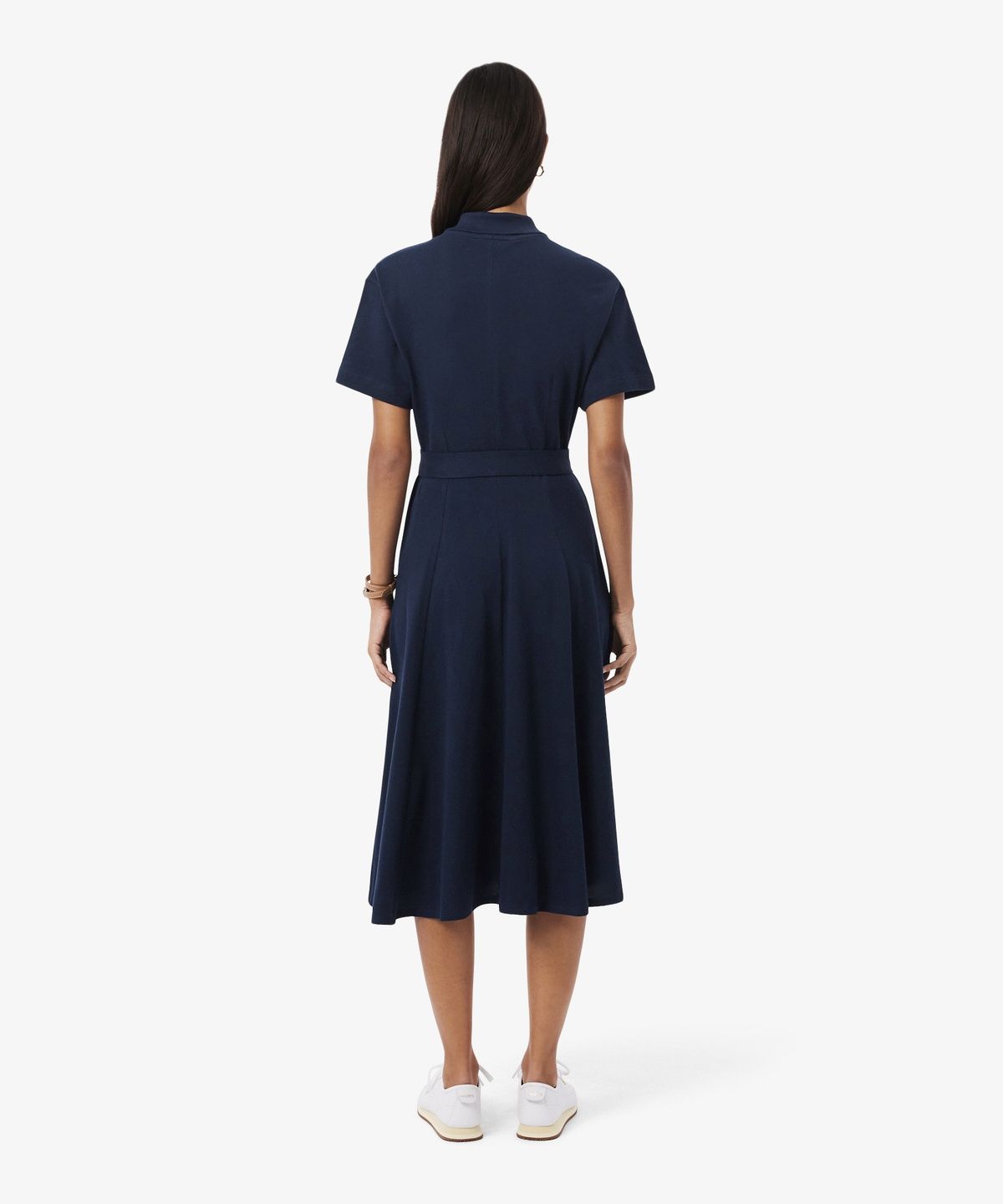 라코스테(LACOSTE) 여성 핏앤플레어 벨티드 폴로 드레스 EF9621-56G 166