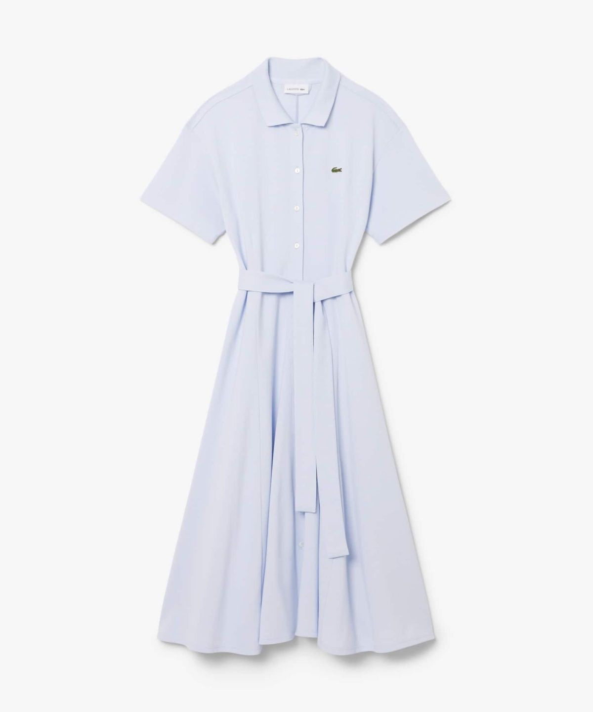 라코스테(LACOSTE) 여성 핏앤플레어 벨티드 폴로 드레스 EF9621-56G J2G