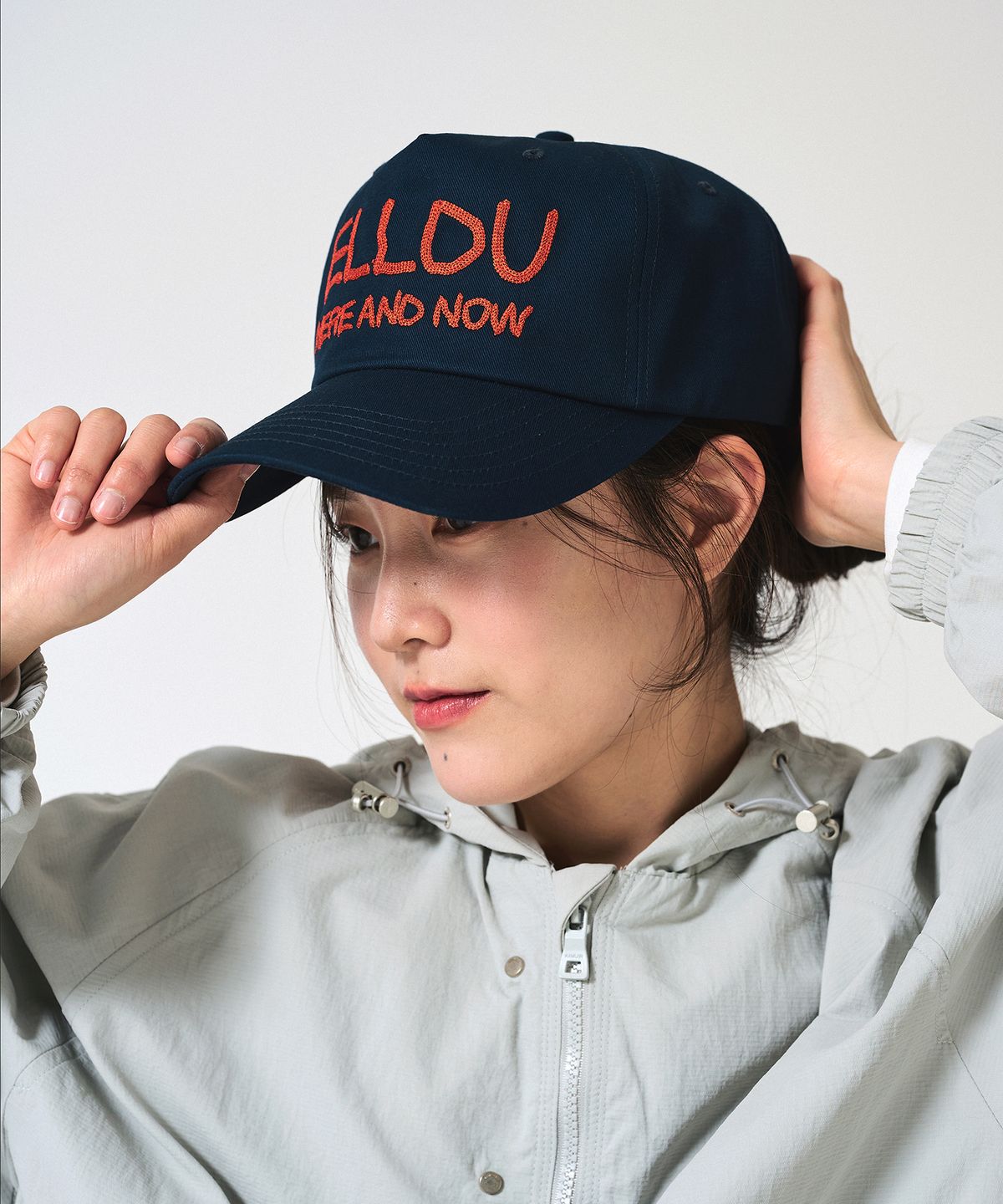 엘두(ELLDU) 웨이버 체인 스티치 캡 네이비